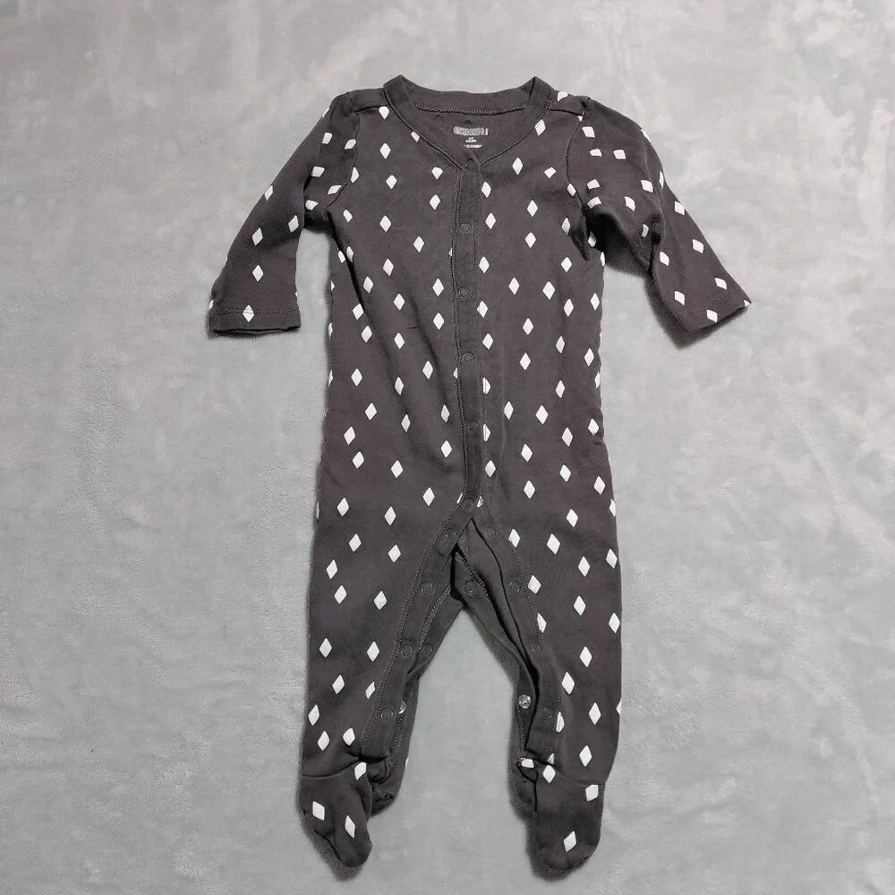 NEW! Gymboree 6-9M 100% Cotton Footed One-Piece Footie Sleeper Full Snap